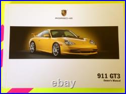 2005 PORSCHE 911 GT3 OWNERS MANUAL 996 (BUY OeM) NOS NEW OLD STOCK NEW