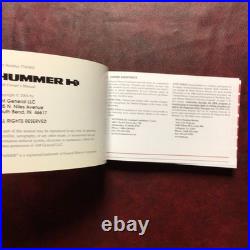 2006 Hummer H1 Alpha Duramax Diesel New Old Stock Owners Manual Book Guide All