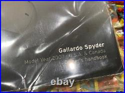 2007 Lamborghini Gallardo Spyder Owners Manual Convertible (nos) New Old Stock