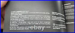 2007 Lamborghini Gallardo Spyder Owners Manual Convertible (nos) New Old Stock