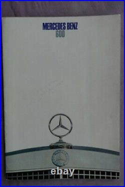 3 x Mercedes Prospekt 600 Konvolut W100 Pullmann Brochure 5/1968 NOS