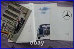 3 x Mercedes Prospekt 600 Konvolut W100 Pullmann Brochure 5/1968 NOS