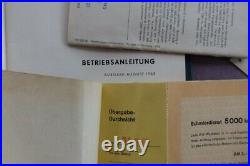 Board folder + operating instructions VW van T1 8/1963 NOS