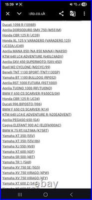 Ducati Honda KTM Moto Guzzi Suzuki Triumph Yamaha Brake Clutch Lever Set NOS