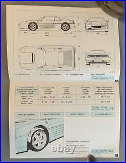 Ferrari 348 GT Competizione Owners Manual (823/94) Original New Old Stock