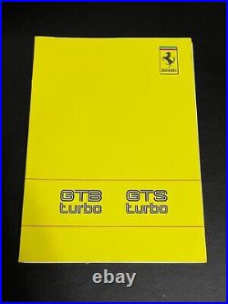 Ferrari GTB & GTS Turbo 1989 owners manual handbook 551/89 new old stock