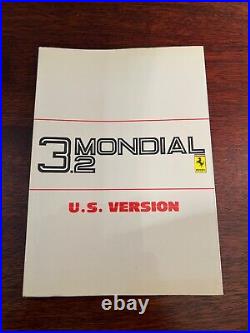 Ferrari Mondial 3.2 Mondial owners manual handbook new old stock 481/87