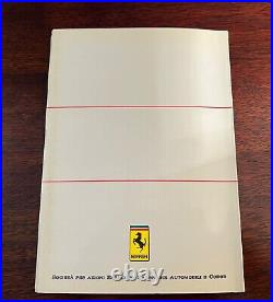 Ferrari Mondial 3.2 Mondial owners manual handbook new old stock 481/87