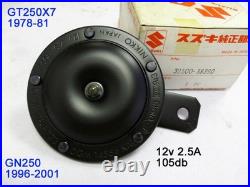 Genuine Suzuki GT250 X7 Horn 12V 1978-1981 NOS GN250 HORN Beeper OEM 38500-38390