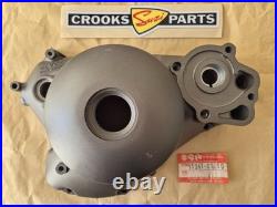 NOS 11341-01A10 TS125X 1986 to 1988 Genuine Suzuki Black Clutch Cover with marks