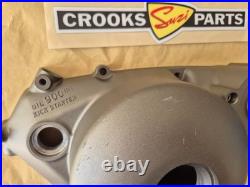 NOS 11341-01A10 TS125X 1986 to 1988 Genuine Suzuki Black Clutch Cover with marks