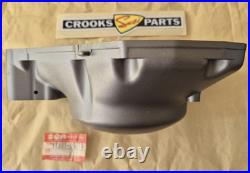 NOS 11341-01A10 TS125X 1986 to 1988 Genuine Suzuki Black Clutch Cover with marks