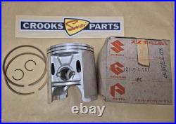 NOS 12110-41791 & 12140-41791 RM370 +. 75mm Genuine Suzuki Piston & Ring Set