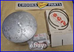 NOS 12110-41791 & 12140-41791 RM370 +. 75mm Genuine Suzuki Piston & Ring Set