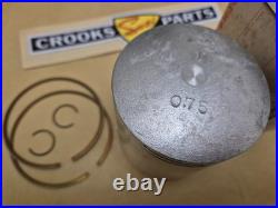 NOS 12110-41791 & 12140-41791 RM370 +. 75mm Genuine Suzuki Piston & Ring Set