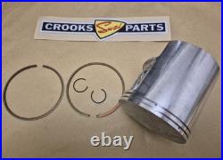 NOS 12110-41791 & 12140-41791 RM370 +. 75mm Genuine Suzuki Piston & Ring Set