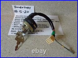 NOS 1960s 1970s Suzuki New Original Ignition SWITCH & Keys (9 Wires) # S-20