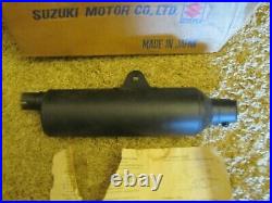 NOS 1975-78 Suzuki RM100 RM125 Exhaust Pipe Muffler NEW Silencer Spark Arrestor