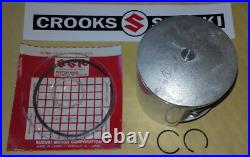NOS 1982 to 85 RM250 Z +. 25mm Genuine Suzuki Piston, Ring & Clips, 12103-14870-025