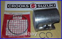 NOS 1982 to 85 RM250 Z +. 25mm Genuine Suzuki Piston, Ring & Clips, 12103-14870-025