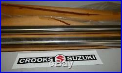NOS 51110-20400 RM80 Genuine Suzuki Chrome Fork Inner Tube Set, 30mm Diameter