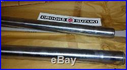 NOS 51110-46910 RM80 Genuine Suzuki Chrome Fork Inner Tube Set