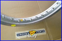 NOS 65311-20510 1983 RM80HD 18 x 1.85 Genuine Suzuki Silver Ally Rear Wheel Rim NOS 65311-20510 1983 RM80HD 18 x 1.85 Genuine Suzuki Silver Ally Rear Wheel Rim