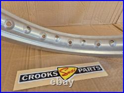 NOS 65311-27C00 RM125 K 1989 Genuine Suzuki Silver Ally Rear Wheel Rim 1.85x18