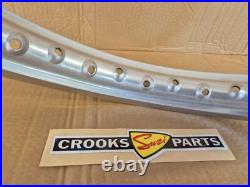 NOS 65311-27C00 RM125 K 1989 Genuine Suzuki Silver Ally Rear Wheel Rim 1.85x18