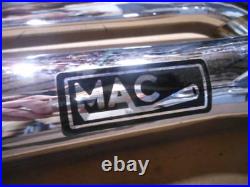 NOS Mac Chrome 4 into 2 Slip On Turn Out Mufflers Exhaust Suzuki 78-80 GS1000