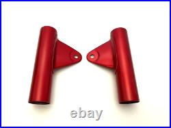 NOS Pair of Suzuki B120 Headlamp Brackets Candy Rose Red 51530-07010 51540-07010 NOS Pair of Suzuki B120 Headlamp Brackets Candy Rose Red 51530-07010 51540-07010