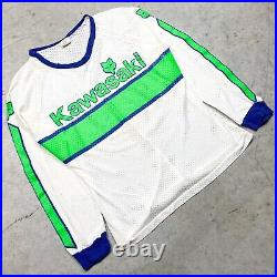 NOS Vintage 1981 Fox Racing Kawasaki Motocross Jersey Large Lackey axo jt