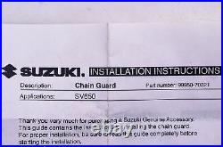 New OEM Suzuki 99950-70321 Caron Fiber Chain Guard NOS