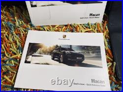 Nos? 2017 Porsche Macan Owners Manual +navi Pcm Info S Gts Turbo New Old Stock