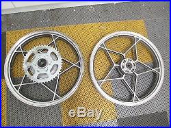 Nos Suzuki Gs425 Gs400 Gs Pair Of Genuine Aluminium Cast Wheels