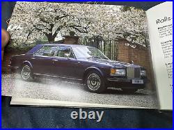 Rolls Royce Silver Spur Owners Handbook/Manual NOS 1989