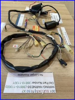 SUZUKI GT250 X7 NOS WIRING HARNESS 36610-11300 36610-11301 36610-11302 new + tag