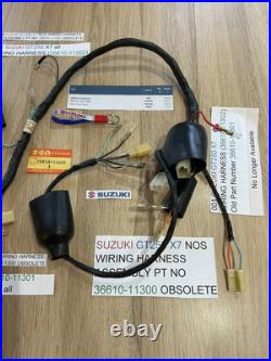 SUZUKI GT250 X7 NOS WIRING HARNESS 36610-11300 36610-11301 36610-11302 new + tag