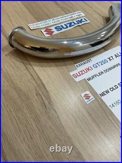 SUZUKI GT250 X7 all nos exhaust header pipe 14160-11302 / 14150-11302 left + rig