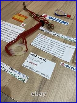 SUZUKI GT380 72-77 J. K. L. M. A. B NOS OIL HOSE / PIPE No2 NEW PT NO 16820-33030