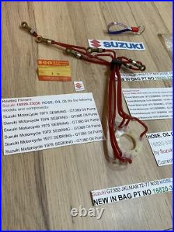 SUZUKI GT380 72-77 J. K. L. M. A. B NOS OIL HOSE / PIPE No2 NEW PT NO 16820-33030