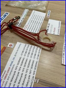 SUZUKI GT380 72-77 J. K. L. M. A. B NOS OIL HOSE / PIPE No2 NEW PT NO 16820-33030