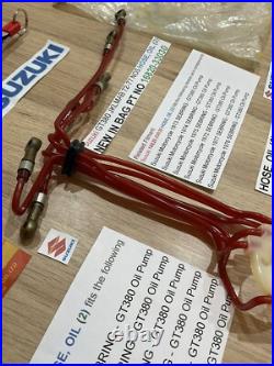 SUZUKI GT380 72-77 J. K. L. M. A. B NOS OIL HOSE / PIPE No2 NEW PT NO 16820-33030