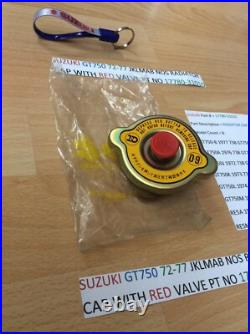 SUZUKI GT750 JKLMAB RE5 Radiator Cap red valve NOS IN PARTS BAG 17780-31010
