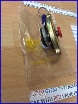 SUZUKI GT750 JKLMAB RE5 Radiator Cap red valve NOS IN PARTS BAG 17780-31010