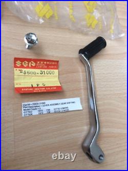 SUZUKI GT750 J/K 72-73 NOS CHROME GEAR LEVER + BOLT IN BAG WithTAG PT 25600-31000