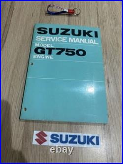 SUZUKI GT750 j/k SERVICE MANUAL PRINTED IN JAPAN 1976 LOVELY INTERNAL PAGES NOS