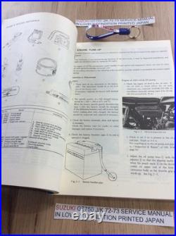 SUZUKI GT750 j/k SERVICE MANUAL PRINTED IN JAPAN 1976 LOVELY INTERNAL PAGES NOS