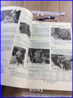 SUZUKI GT750 j/k SERVICE MANUAL PRINTED IN JAPAN 1976 LOVELY INTERNAL PAGES NOS