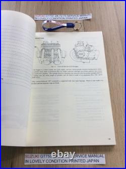 SUZUKI GT750 j/k SERVICE MANUAL PRINTED IN JAPAN 1976 LOVELY INTERNAL PAGES NOS